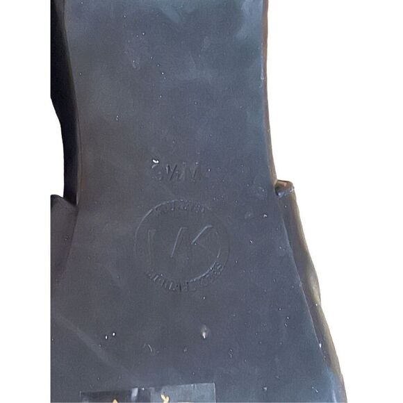 Michael Kors Womens Black Kelsey Kitten Pointed Toe Slingback Pump High Heel 9.5 - Picture 8 of 9